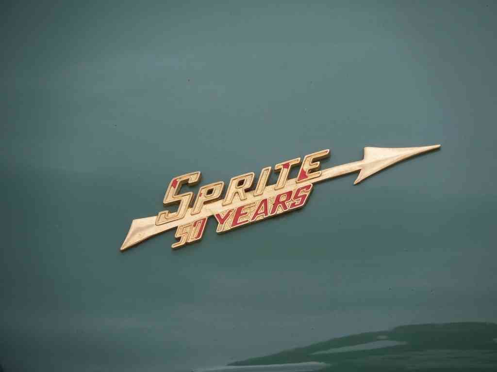 Austin Healey Sprite 50 years Boot Bonnet 2666 A4 Photo Print