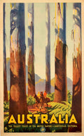 Australia Eucalyptus Trees Vintage Retro Advert Poster A4 Photo Print