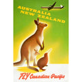 Australia New Zealand Vintage Retro Advert Poster A4 Photo Print