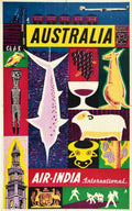 Australia Travel Poster Vintage Retro Advert Poster A4 Photo Print