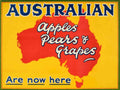 Australian Apples Grapes 1 Vintage Retro Advert Poster A4 Photo Print