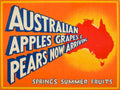 Australian Apples Grapes 2 Vintage Retro Advert Poster A4 Photo Print