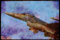 Austria 034011 General Dynamics F 16C Fighting Falcon _ Turkish Air Force A4 Limited Edition Watercolour Print