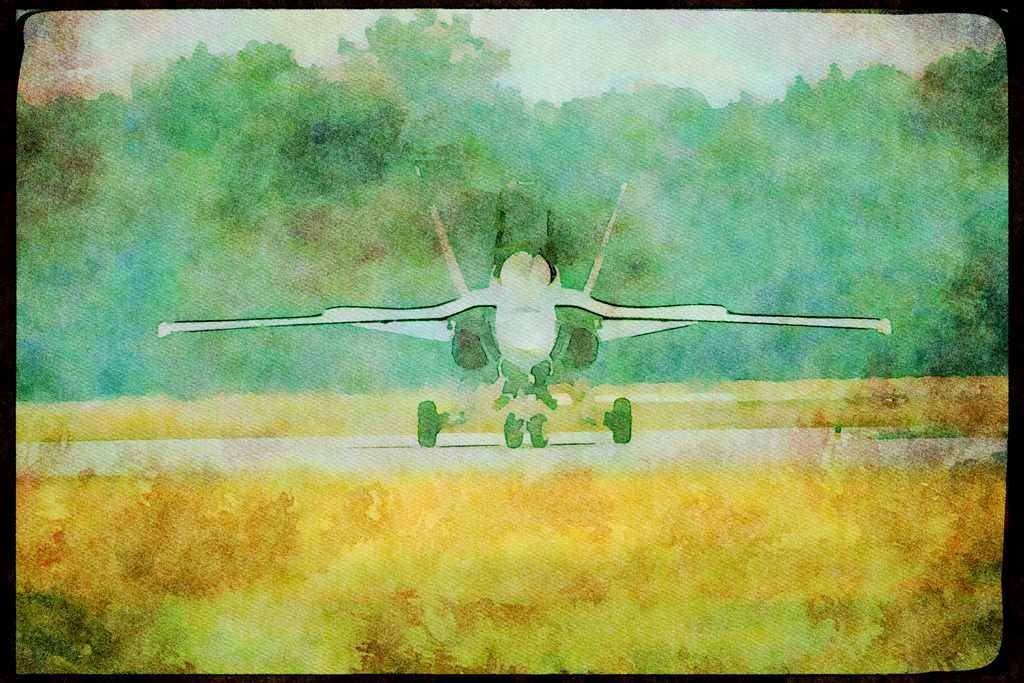Austria 034016 McDonnell Douglas CF 18A Hornet _ Canadian Armed Forces A4 Limited Edition Watercolour Print