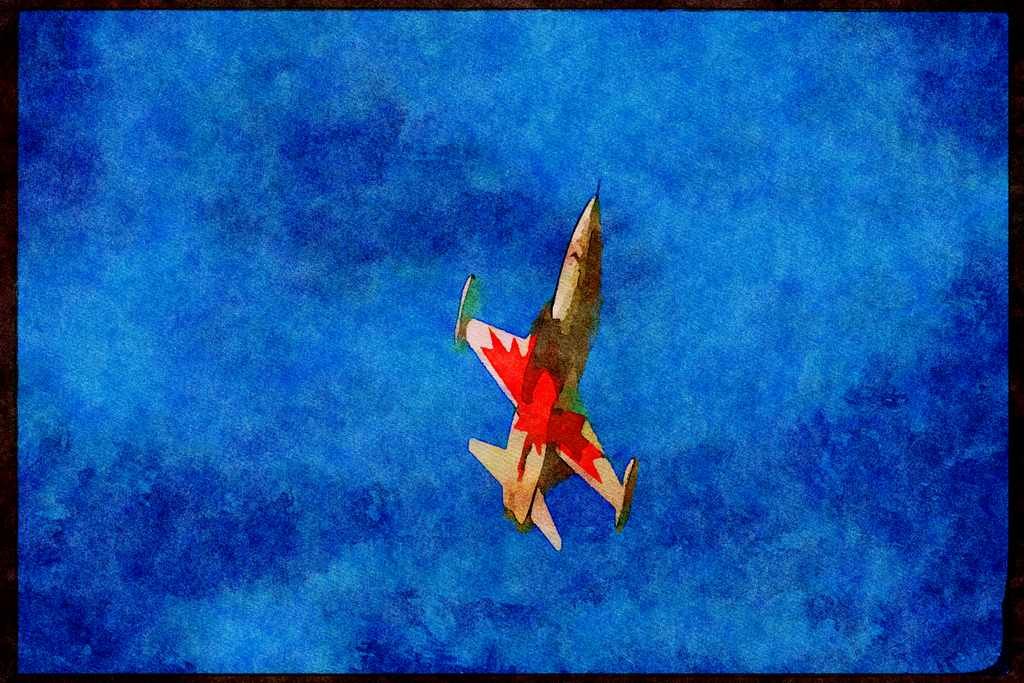 Austria 034063 Canadair CF 5A Freedom Fighter _ Canadian Armed Forces A4 Limited Edition Watercolour Print