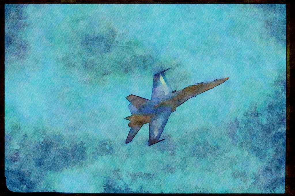 Austria 034078 McDonnell Douglas CF 18A Hornet _ Canadian Armed Forces A4 Limited Edition Watercolour Print