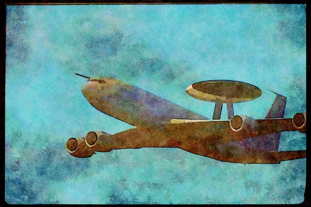 Austria 034086 Boeing E 3D Sentry AEW.Mk 1 _ Royal Air Force A4 Limited Edition Watercolour Print