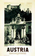 Austria Hofburg Palace Vintage Retro Advert Poster A4 Photo Print
