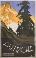 Austria Ski Mountains 2 Vintage Retro Advert Poster A4 Photo Print