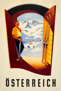 Austria Ski Poster 2 Vintage Retro Advert Poster A4 Photo Print
