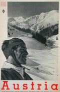 Austria Ski Winter Vintage Retro Advert Poster A4 Photo Print