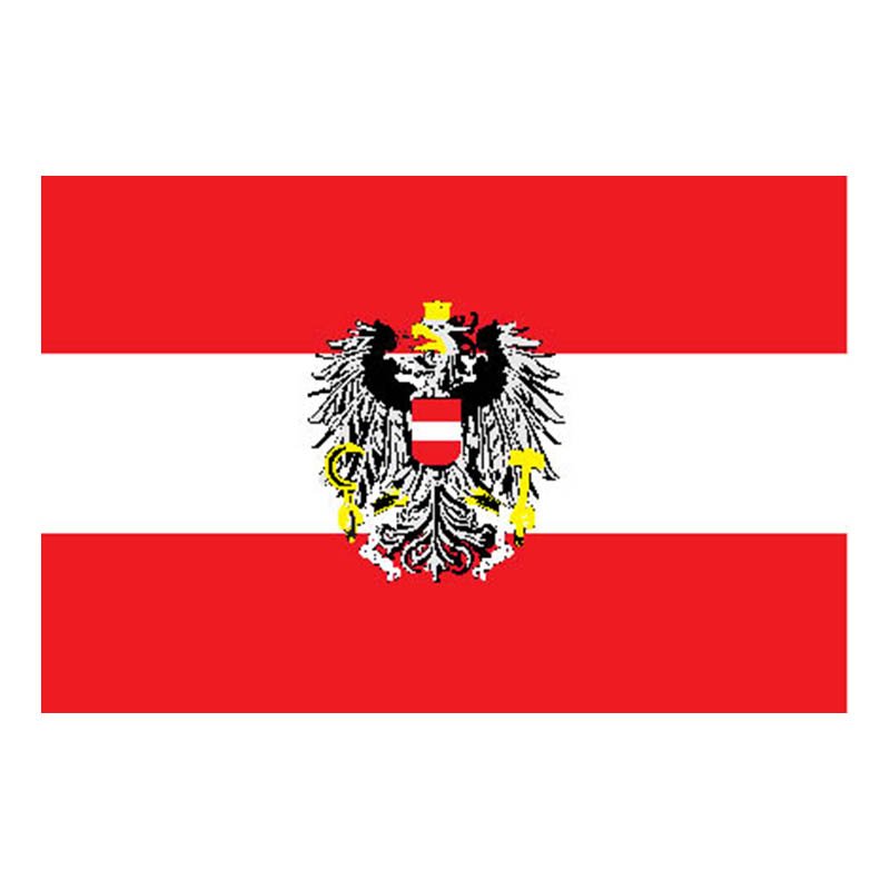 Austria State Flag N6873 A4 Photo Print