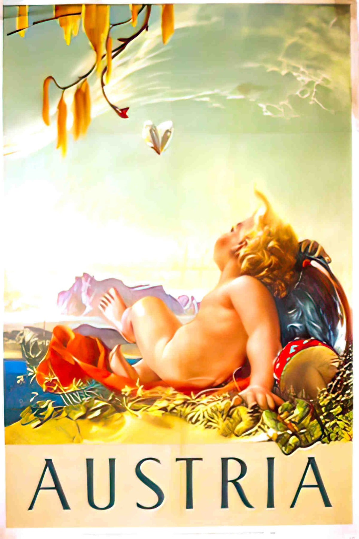 AustriaBaby Advert A4 Photo Print