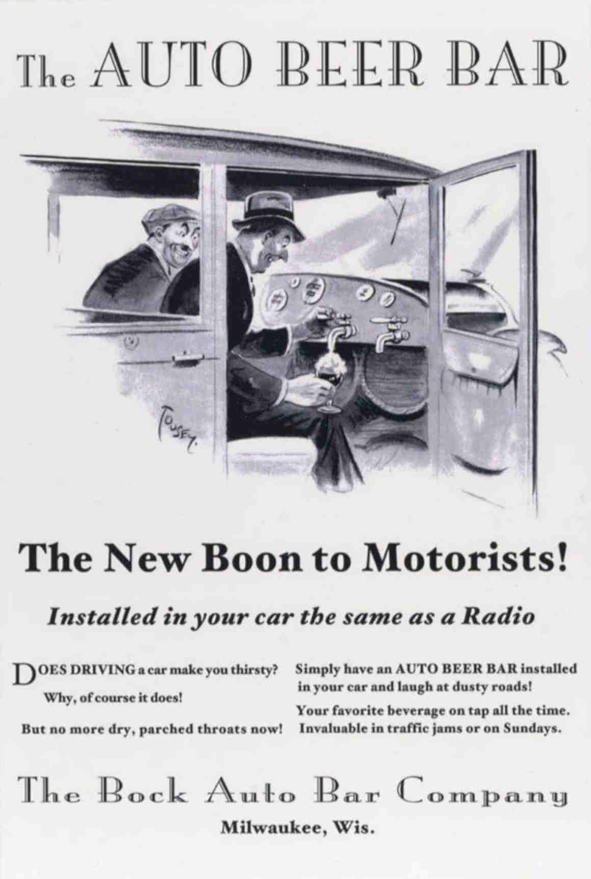 Auto Beer Bar Vintage Retro Advert Poster A4 Photo Print