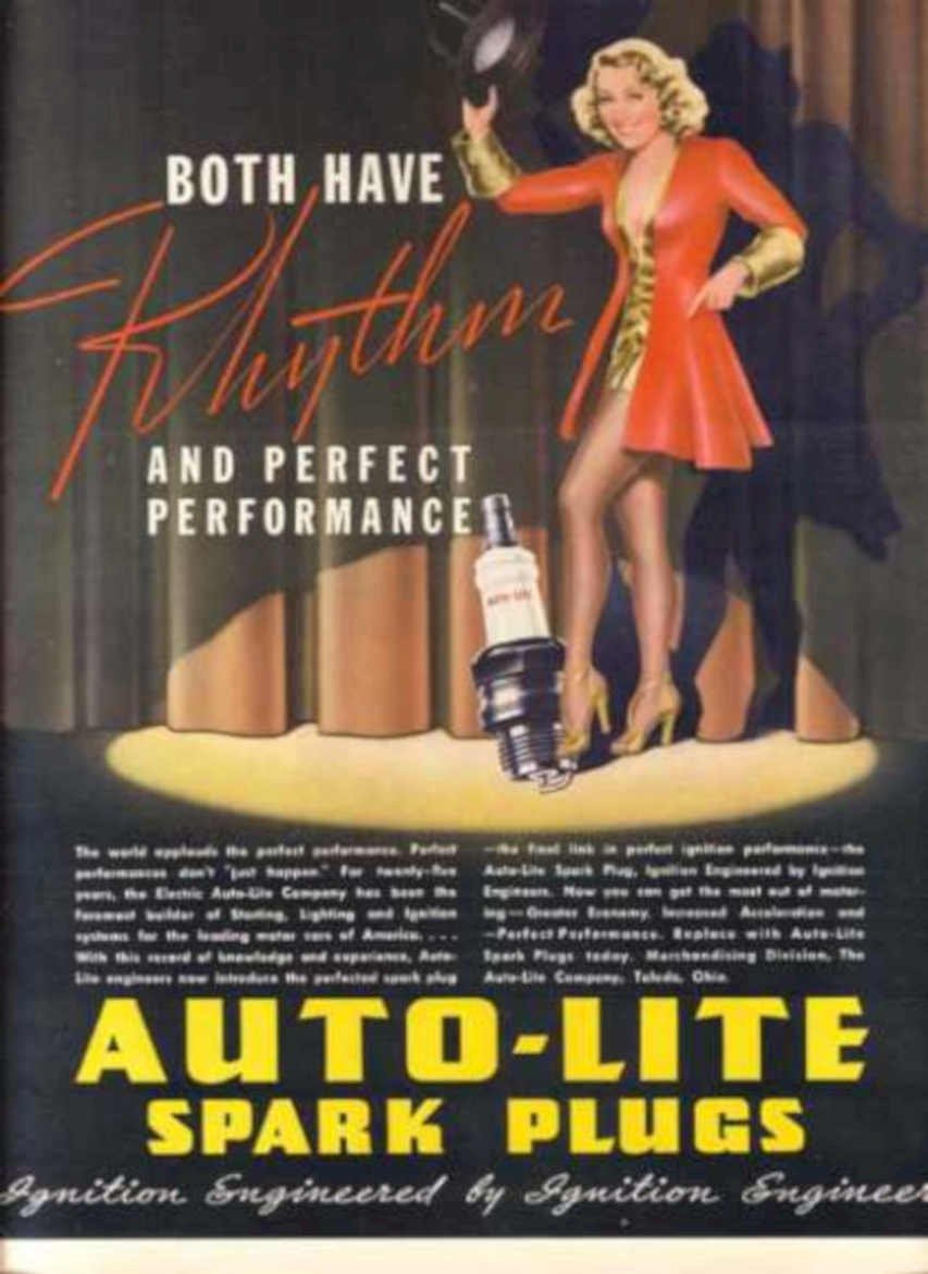 Auto Lite Spark Vintage Retro Advert Ads A4 Photo Print