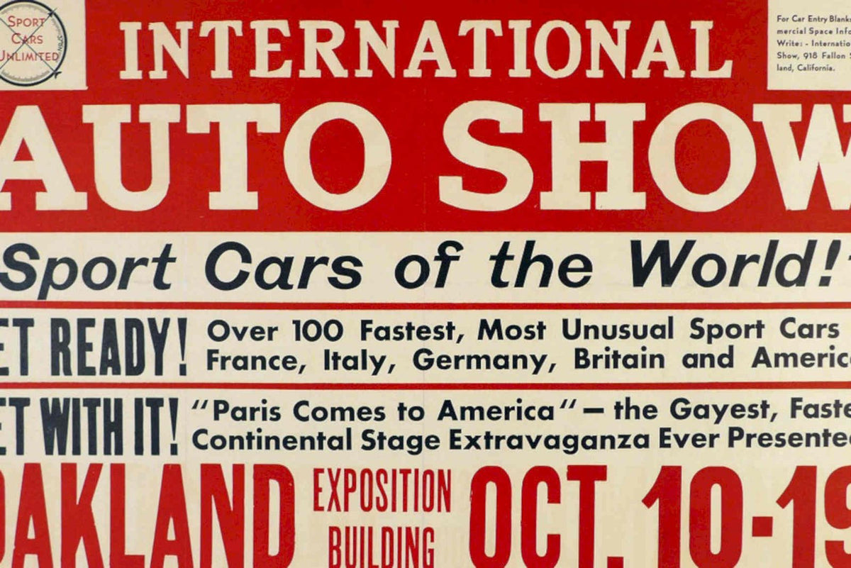 Auto Show Sport Vintage Retro Advert Poster A4 Photo Print
