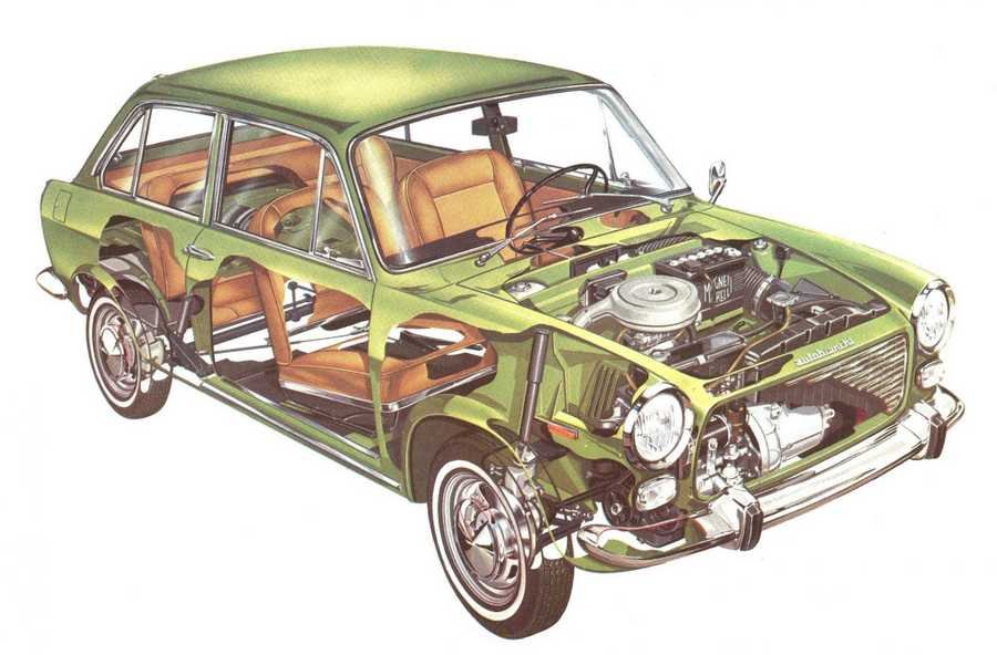 Autobianchi Primula cutaway A4 Photo Print