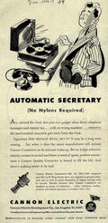 Automatic Secretary Cannon Vintage Retro Advert Ads A4 Photo Print