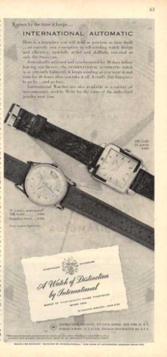 Automatic Watches Gold Vintage Retro Advert Ads A4 Photo Print