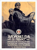 Automobile Club Di Milano Leopoldo Metlicovitz 1909 Vintage Retro Advert Poster