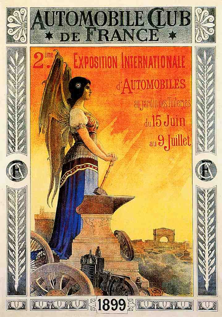 Automobile Club Vintage A4 Photo Print