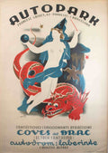 Autopark Dragon Attractions Vintage Retro Advert Poster A4 Photo Print