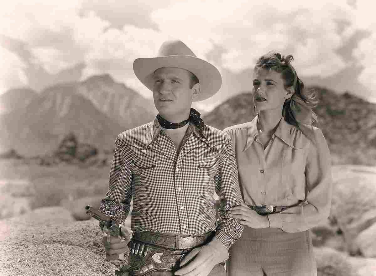 Autry Gene Trail to San Antone 1S film star poster A4 Photo Print