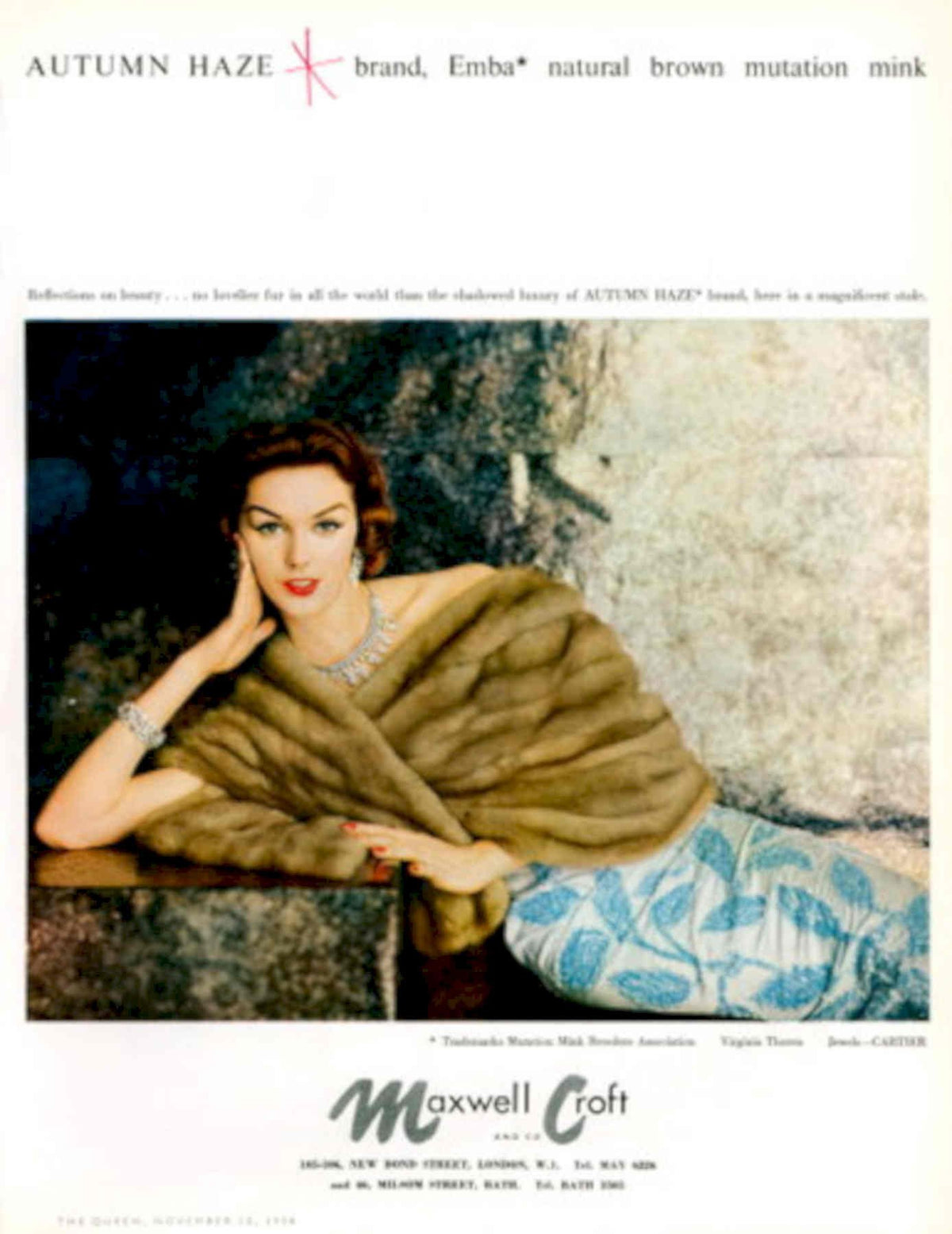 Autumn Haze Maxwell 1950s Vintage Retro Advert Poster