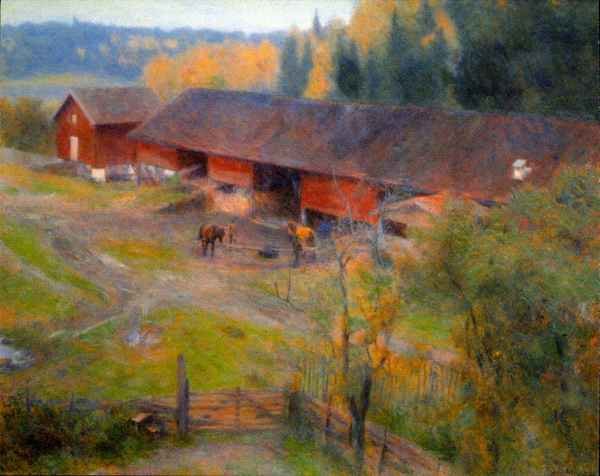 Autumn by Werenskjold Impressionism A4 Photo Print