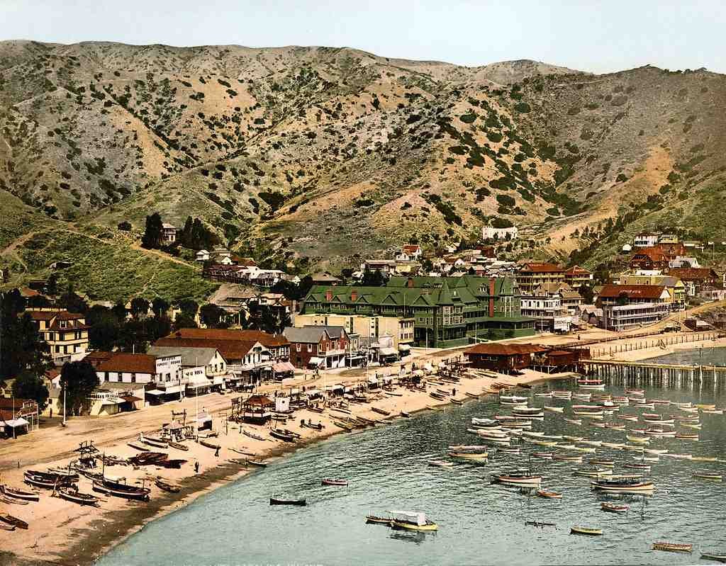 Avalon Santa Catalina Island 1901 Vintage A4 Photo Print