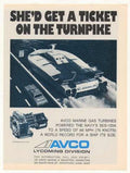 Avco Speedboat Turbine Vintage Retro Advert Ads A4 Photo Print
