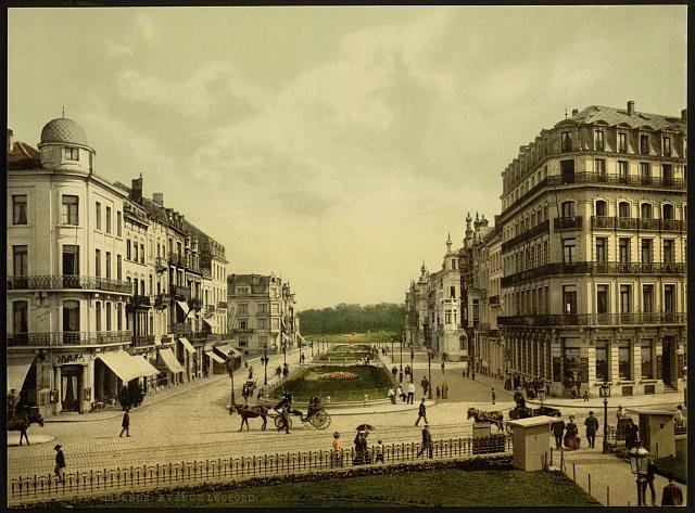 Avenue Leopold Ostend Vintage A4 Photo Print