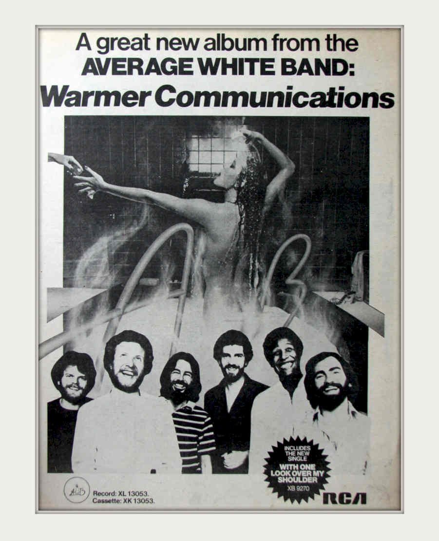 Average White Band 4 Vintage Retro Advert Poster A4 Photo Print