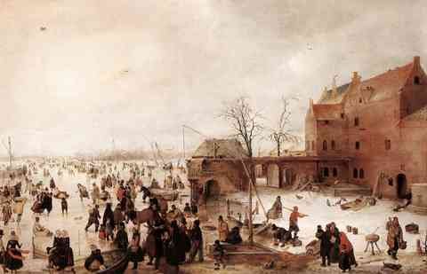 Avercamp Hendrick A Scene On The Ice Near A Town 1615 A4 Photo Print