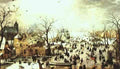 Avercamp Hendrick A Scene On The Ice Near A Town A4 Photo Print