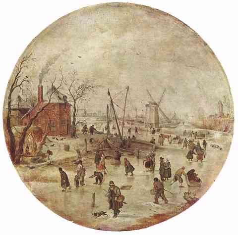 Avercamp Hendrick Winter Landscape With Skaters A4 Photo Print