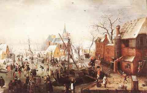 Avercamp Hendrick Winter Scene At Yselmuiden A4 Photo Print