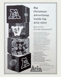 Avia Christmas Watches Vintage Retro Advert Poster A4 Photo Print