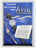 Avia Watch Flyer 2 Vintage Retro Advert Poster A4 Photo Print