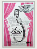 Avia Watch Uk Vintage Retro Advert Poster A4 Photo Print