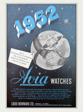 Avia Watches 1952 Vintage Retro Advert Poster A4 Photo Print