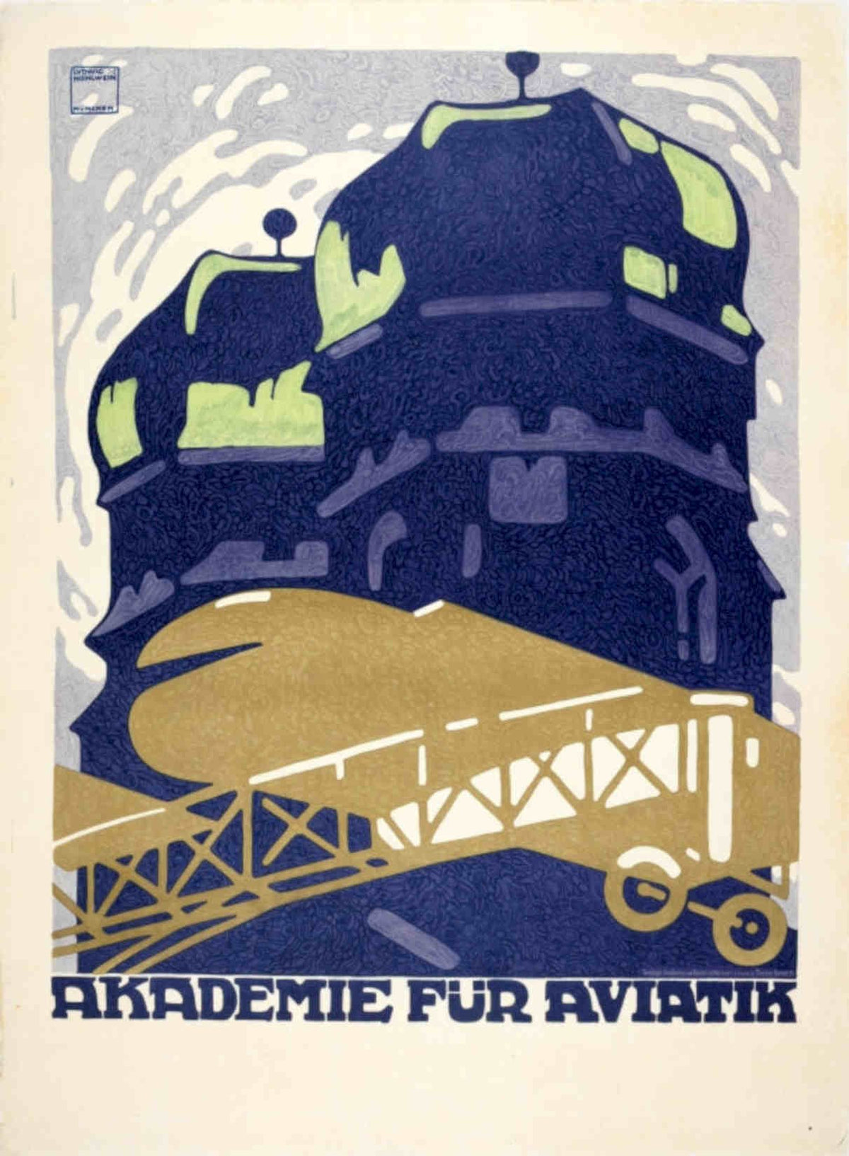 Aviatik Bridge Plane Vintage Retro Advert Poster A4 Photo Print