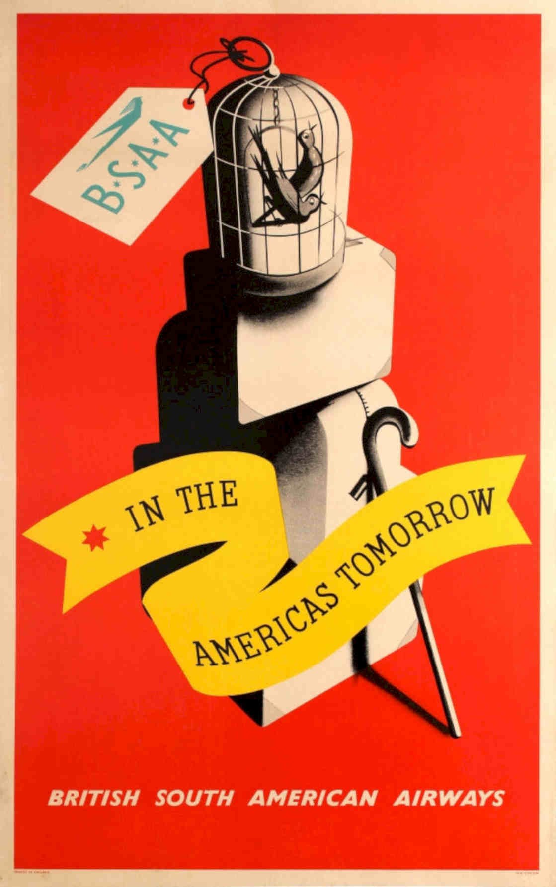 Aviation Bird Cage Vintage Retro Advert Poster A4 Photo Print
