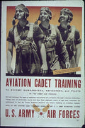 Aviation Cadets Training Vintage Retro Advert Poster A4 Photo Print