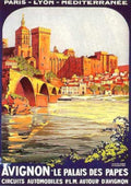 Avignon Palais Plm Vintage Retro Advert Ads A4 Photo Print