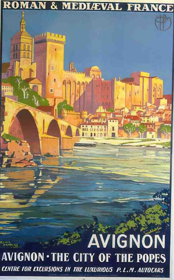 Avignon by Roger Broders Vintage Advert A4 Photo Print