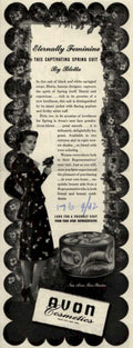 Avon Cosmetics Suit Vintage Retro Advert Ads A4 Photo Print