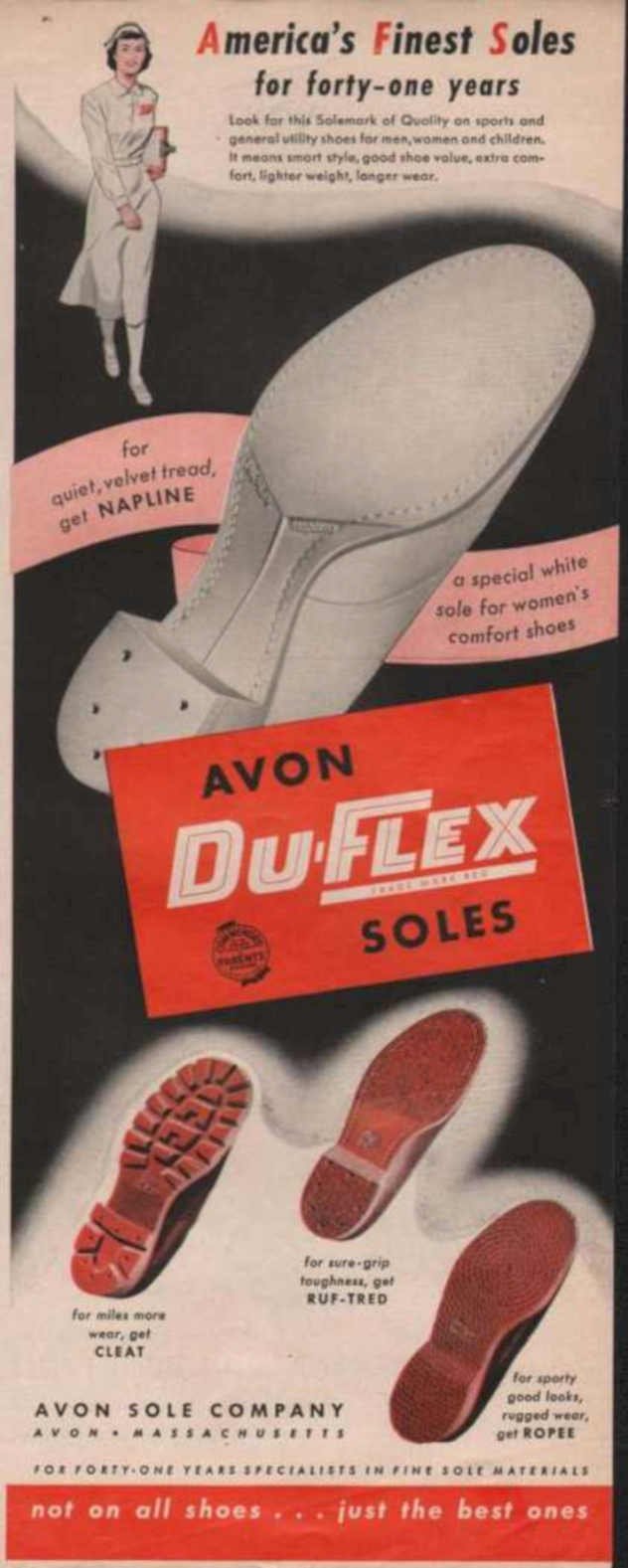 Avon Duflex Soles Vintage Retro Advert Ads A4 Photo Print