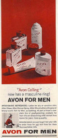 Avon Men Cans Vintage Retro Advert Ads A4 Photo Print