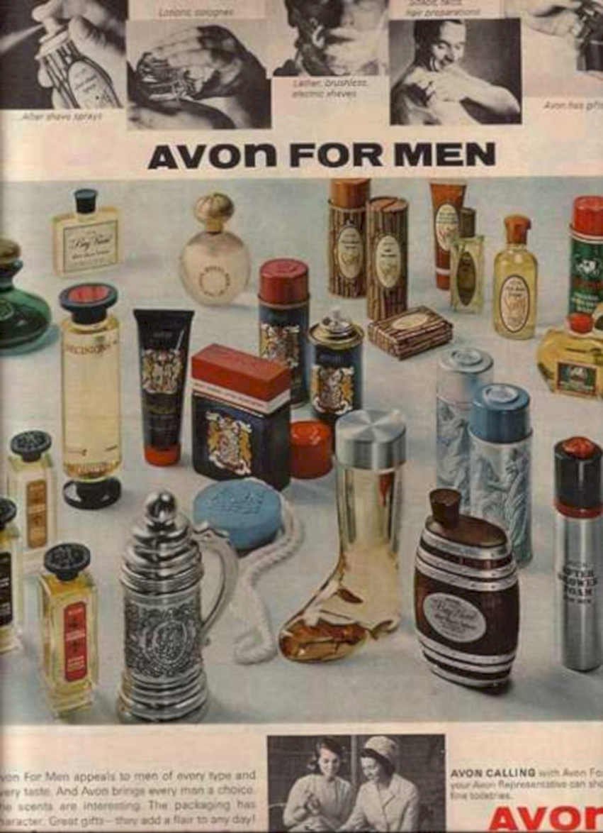Avon Men Display Vintage Retro Advert Ads A4 Photo Print